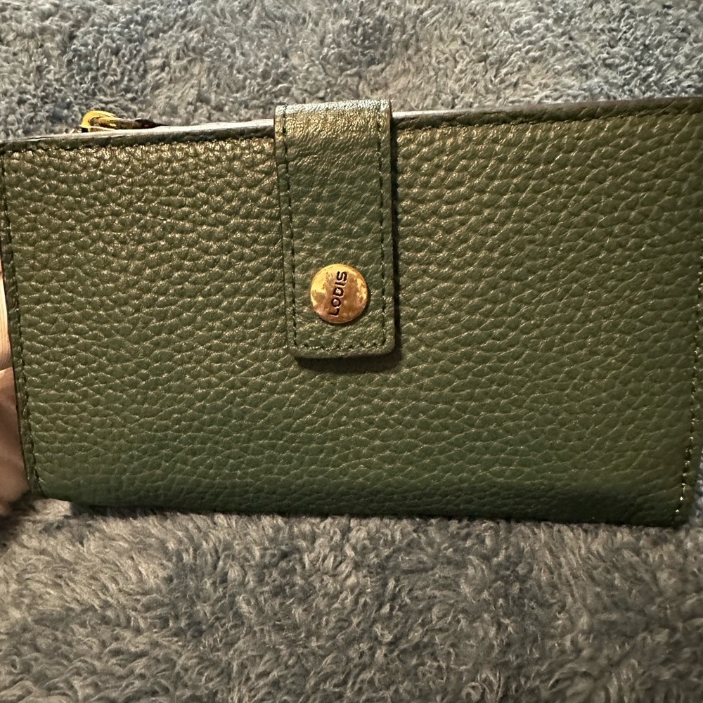 Lodis Forest Green Leather Wallet